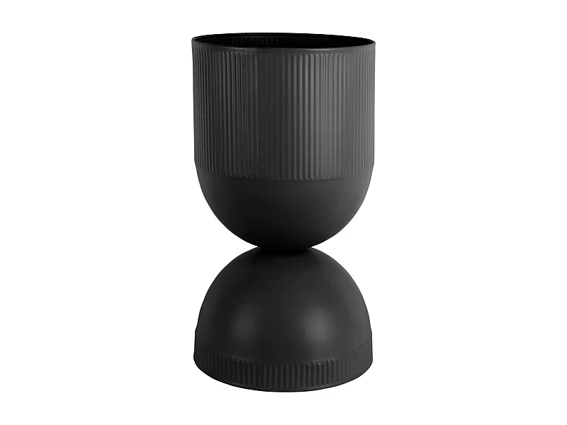 Pot de fleurs Tonar - 25,5x25,5x45 cm - Noir