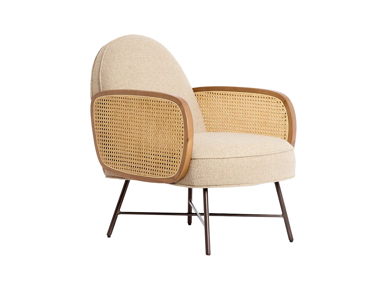 Chaise FIENNE - 81x60x79 cm - Marron