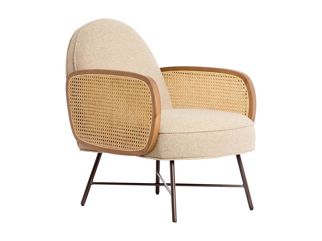 Chaise FIENNE - 81x60x79 cm - Marron