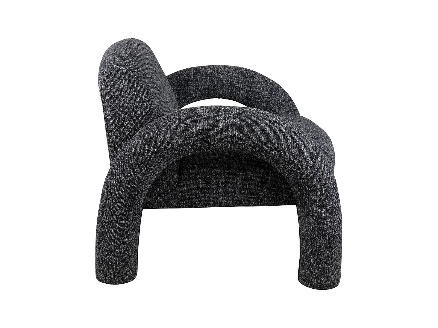 Fauteuil Brazo - 88x74x74 cm - Noir