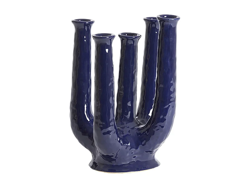 Vase LEONJO - 22x16,5x30 cm - Bleu