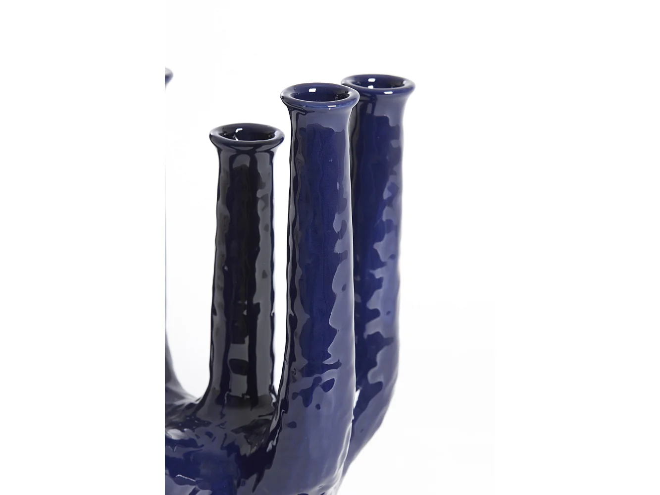 Vase LEONJO - 22x16,5x30 cm - Bleu