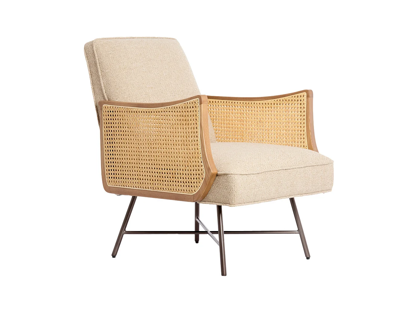 Chaise FIORA - 81x60x80 cm - Marron