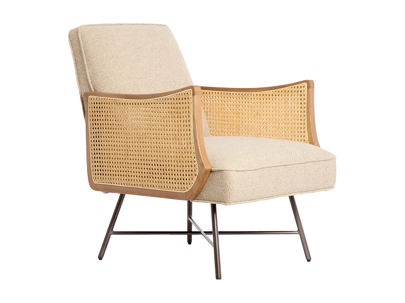 Chaise FIORA - 81x60x80 cm - Marron