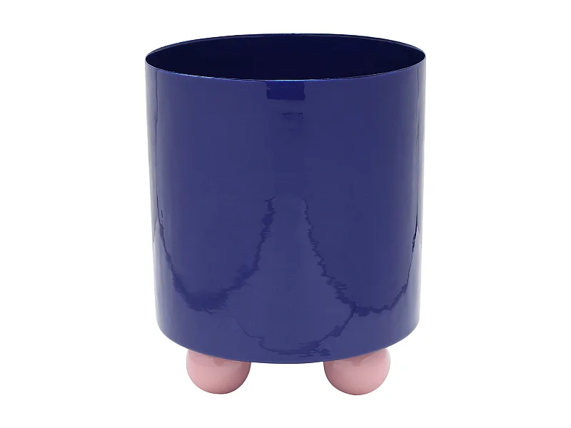 Doppelter Funky Blumentopf - 20x20x26 cm - Blau