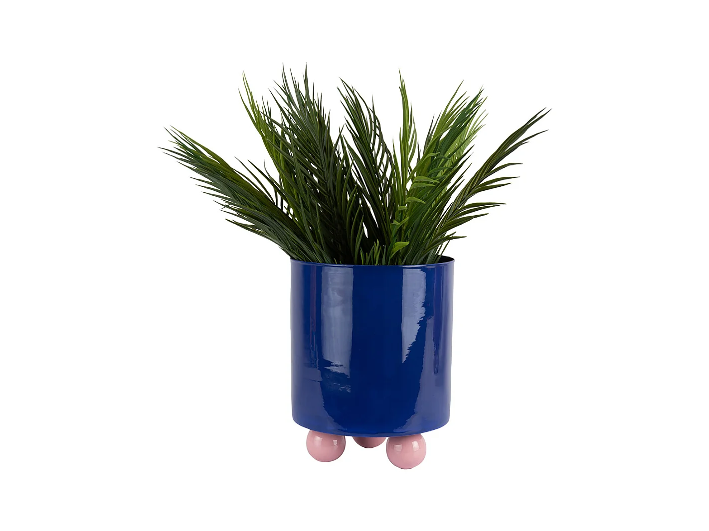 Doppelter Funky Blumentopf - 20x20x26 cm - Blau