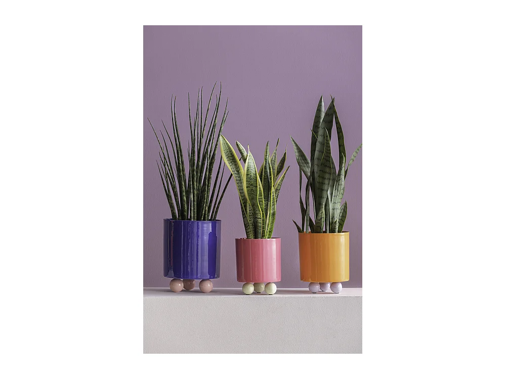 Doppelter Funky Blumentopf - 20x20x26 cm - Blau