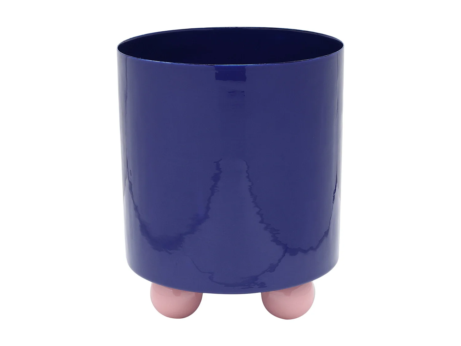 Pot de fleurs double Funky - 20x20x26 cm - Bleu