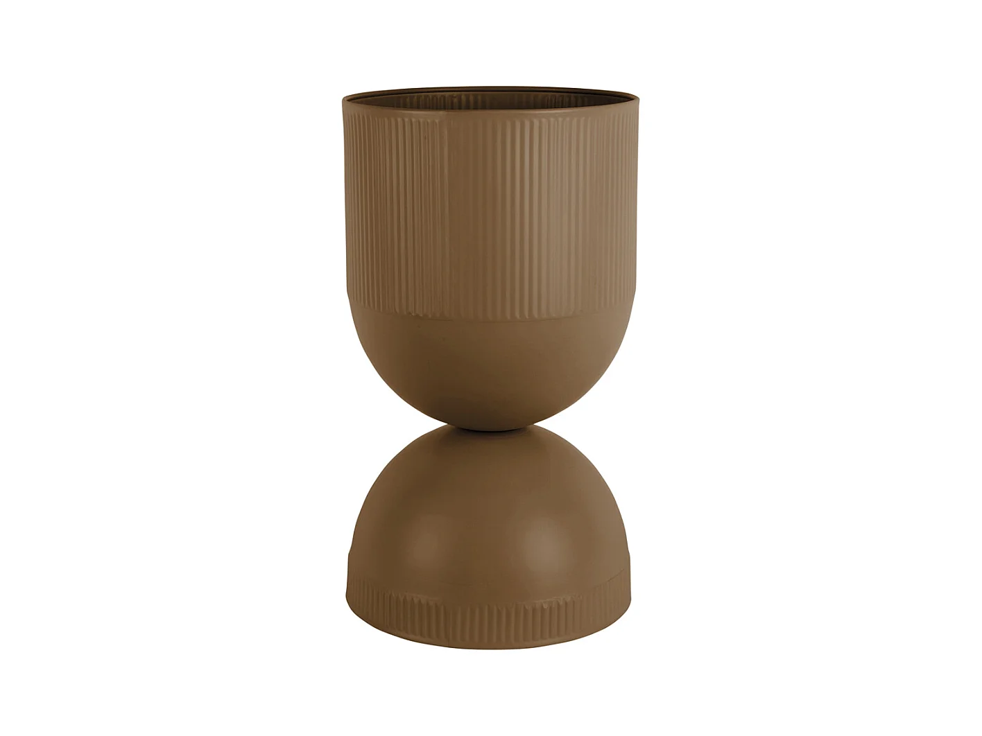 Pot de fleurs Tonar - 25,5 x 25,5 x 45 cm - Marron