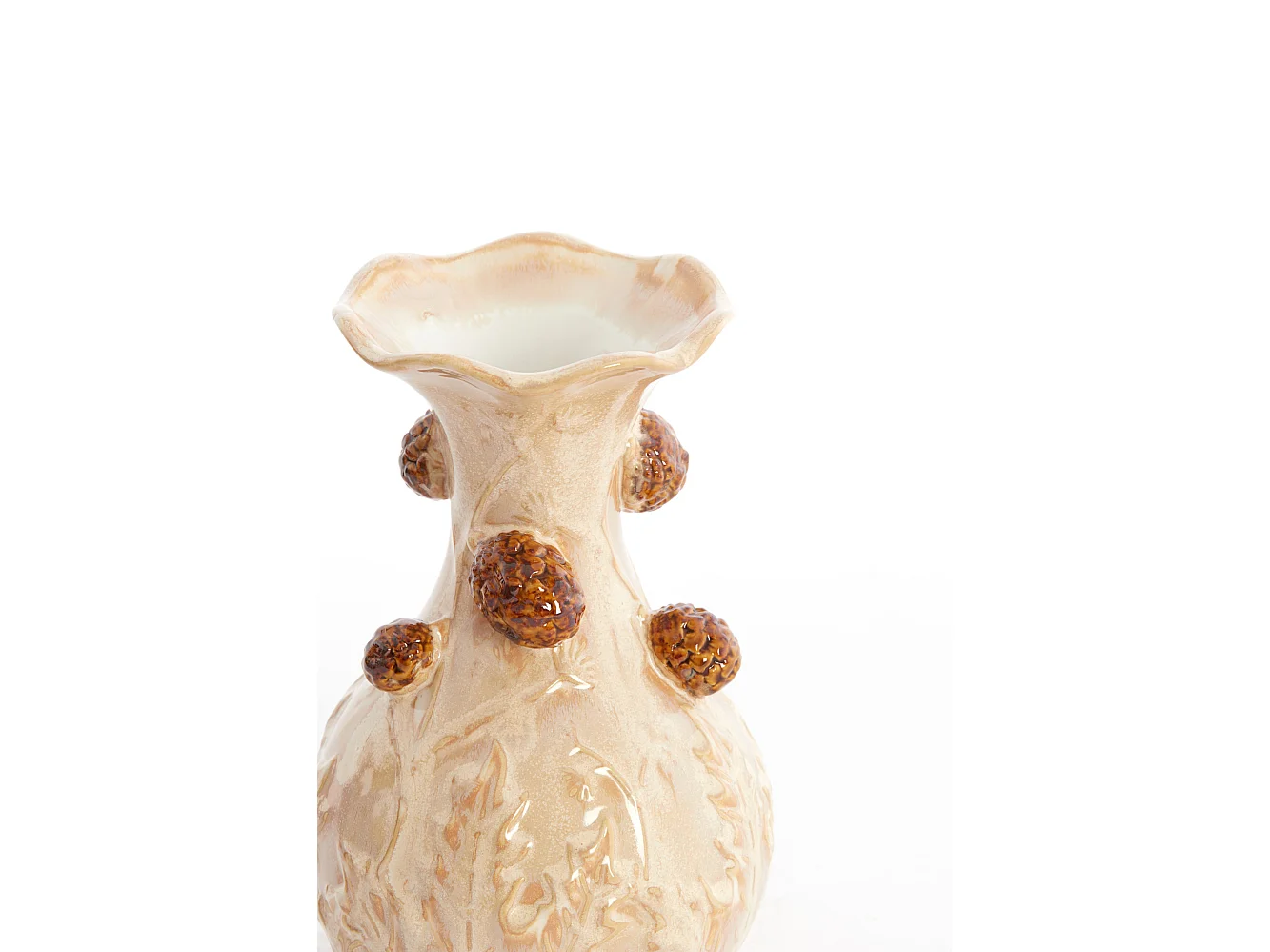 Vase BLISSA - Ø12x20 cm - Marron