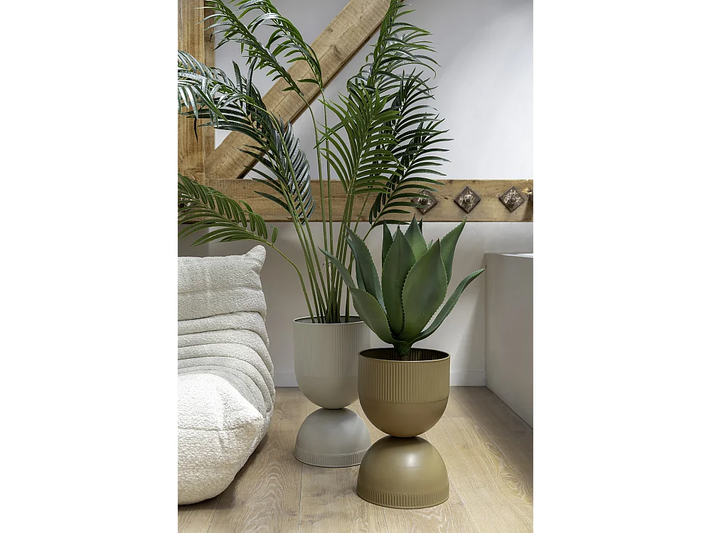 Pot de fleurs Tonar - 25,5x25,5x45 cm - Gris