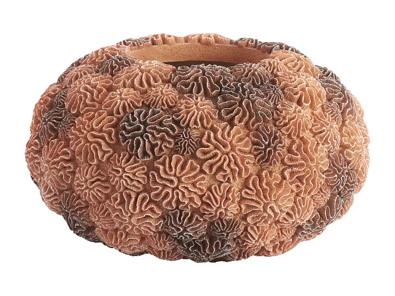 Vase CORAL - Ø37x21 cm - Marron