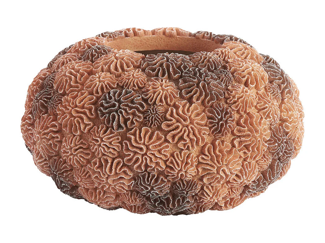 Vase CORAL - Ø37x21 cm - Marron