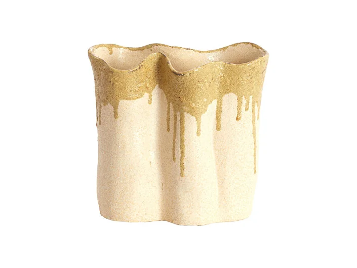 Vase FLOVILLA - 19,5x10,5x18,5 cm - Blanc