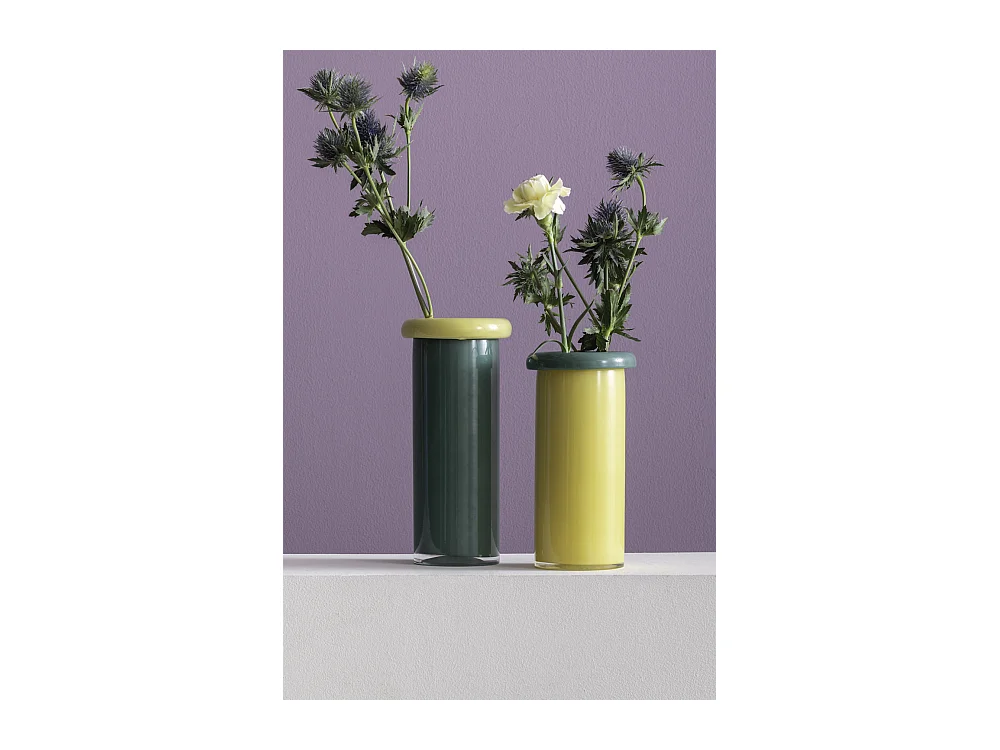 Vase Plegado – 12 x 12 x 23,5 cm – Gelb