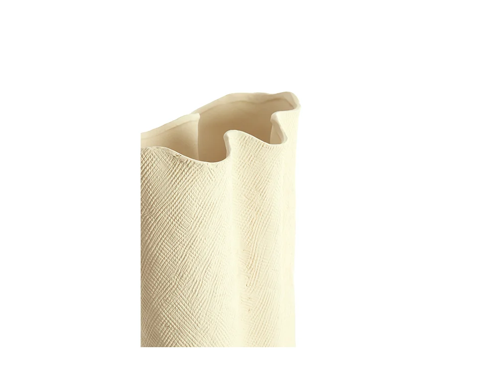 Vase FLOVILLA - 12x9,5x30 cm - Blanc