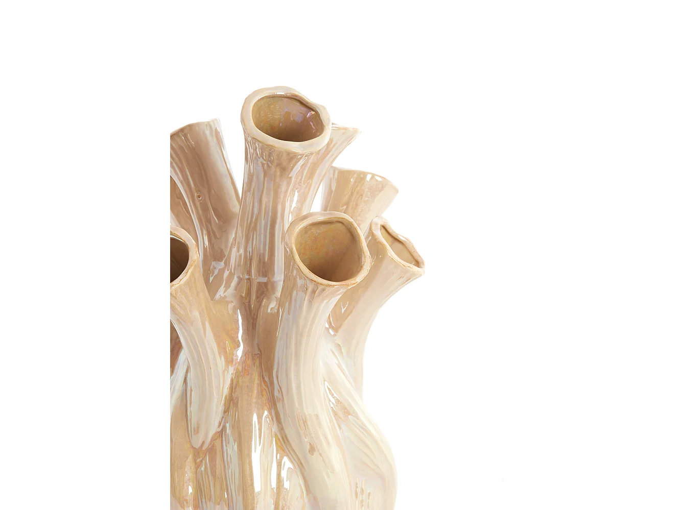 Vase LYSET - Ø28,5x34,5 cm - Marron