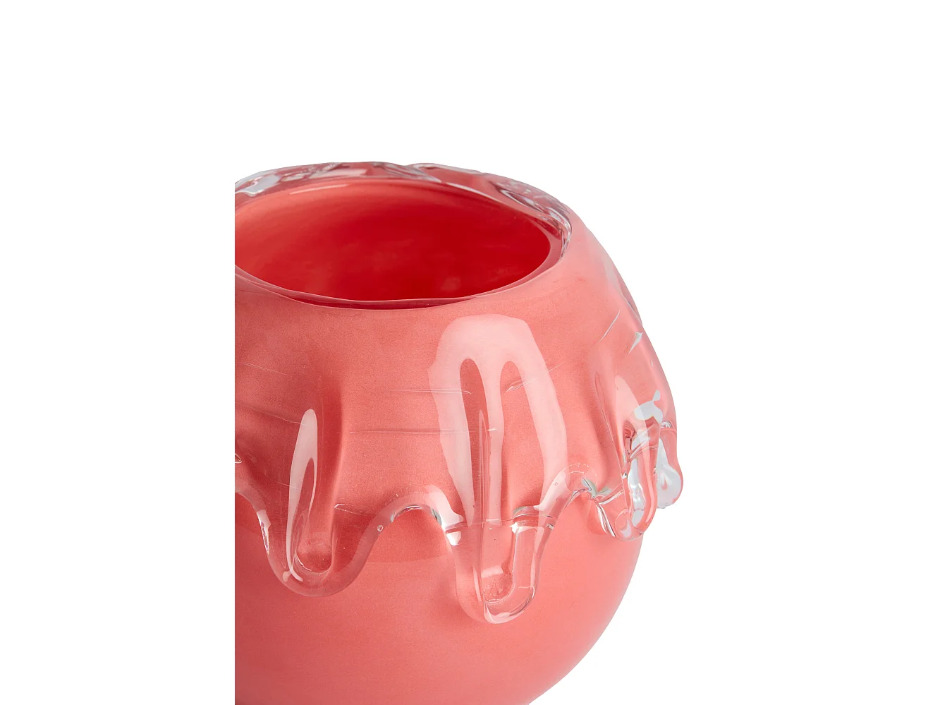 Vase LYSIRA - Ø17x14,5 cm - Rouge