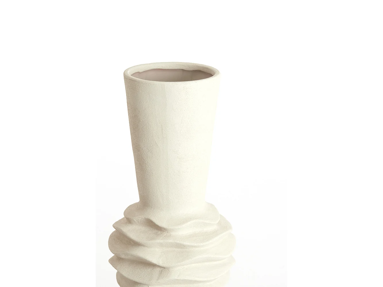 Vase OLIVORA - Ø21x60 cm - Blanc
