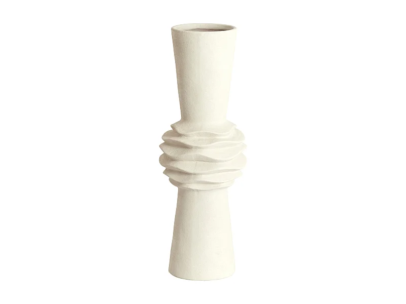 Vase OLIVORA - Ø21x60 cm - Blanc