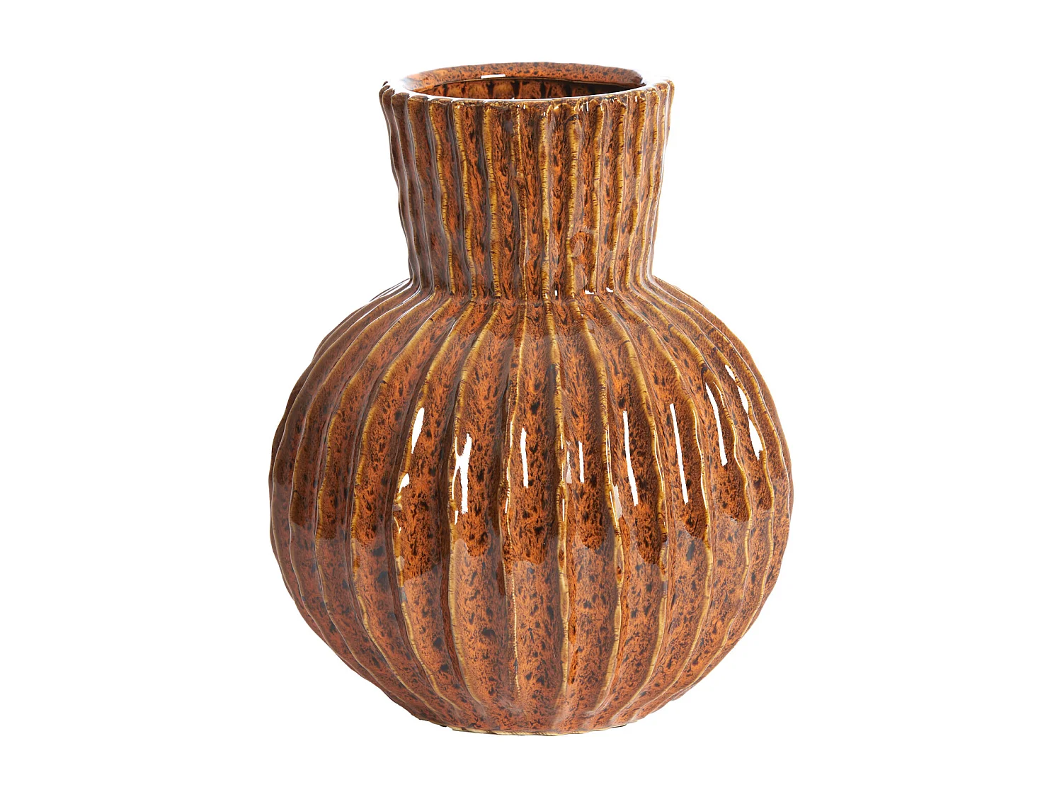 Vaas ZIRJA - Ø25x30 cm - Oranje