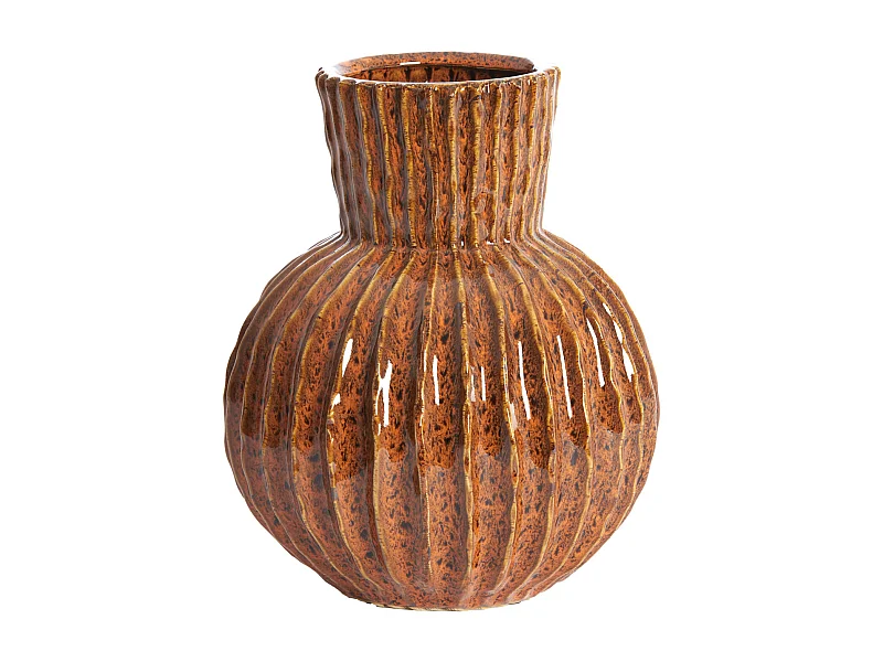 Vaas ZIRJA - Ø25x30 cm - Oranje