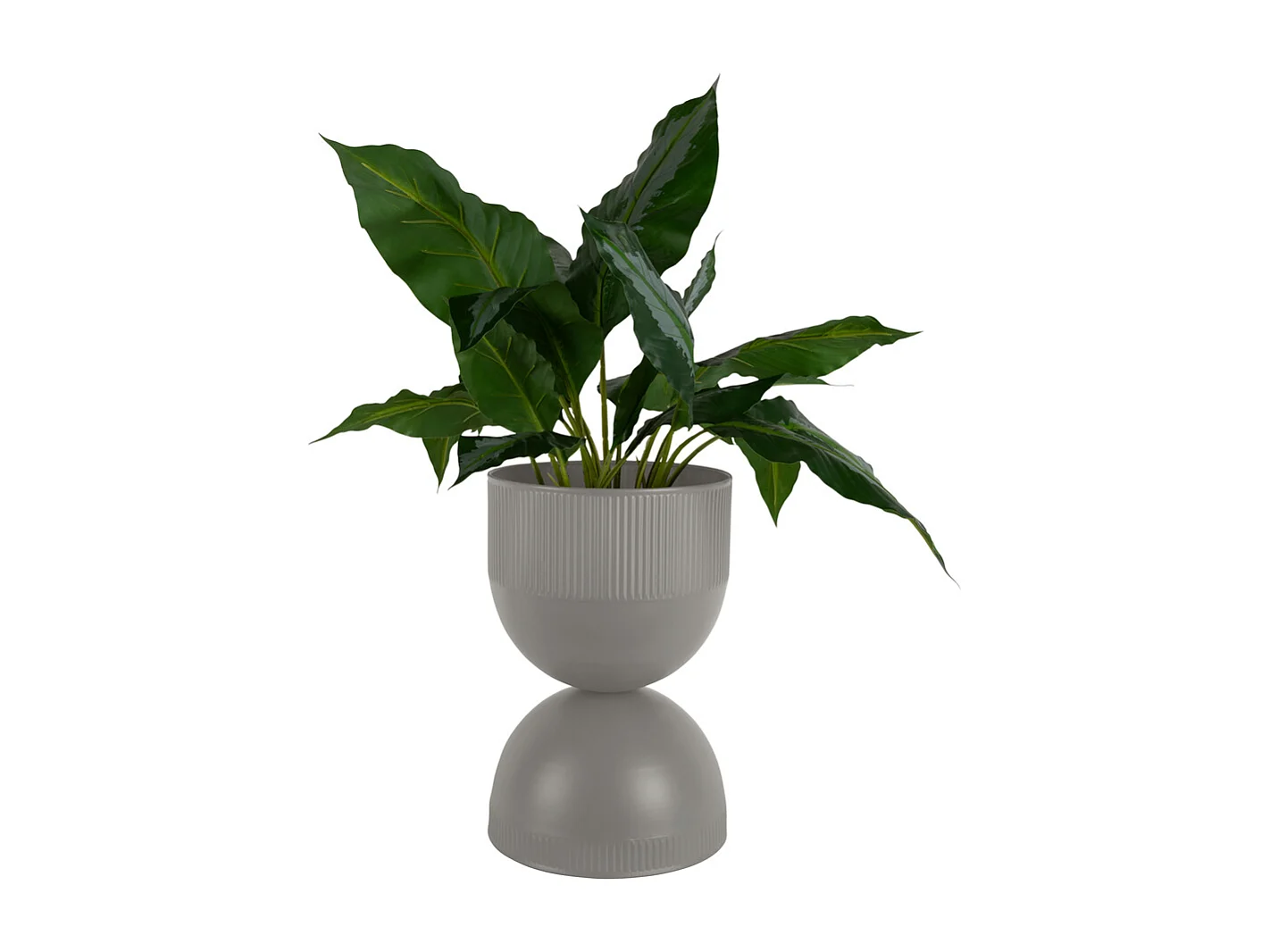 Pot de fleurs Tonar - 25,5x25,5x39 cm - Gris