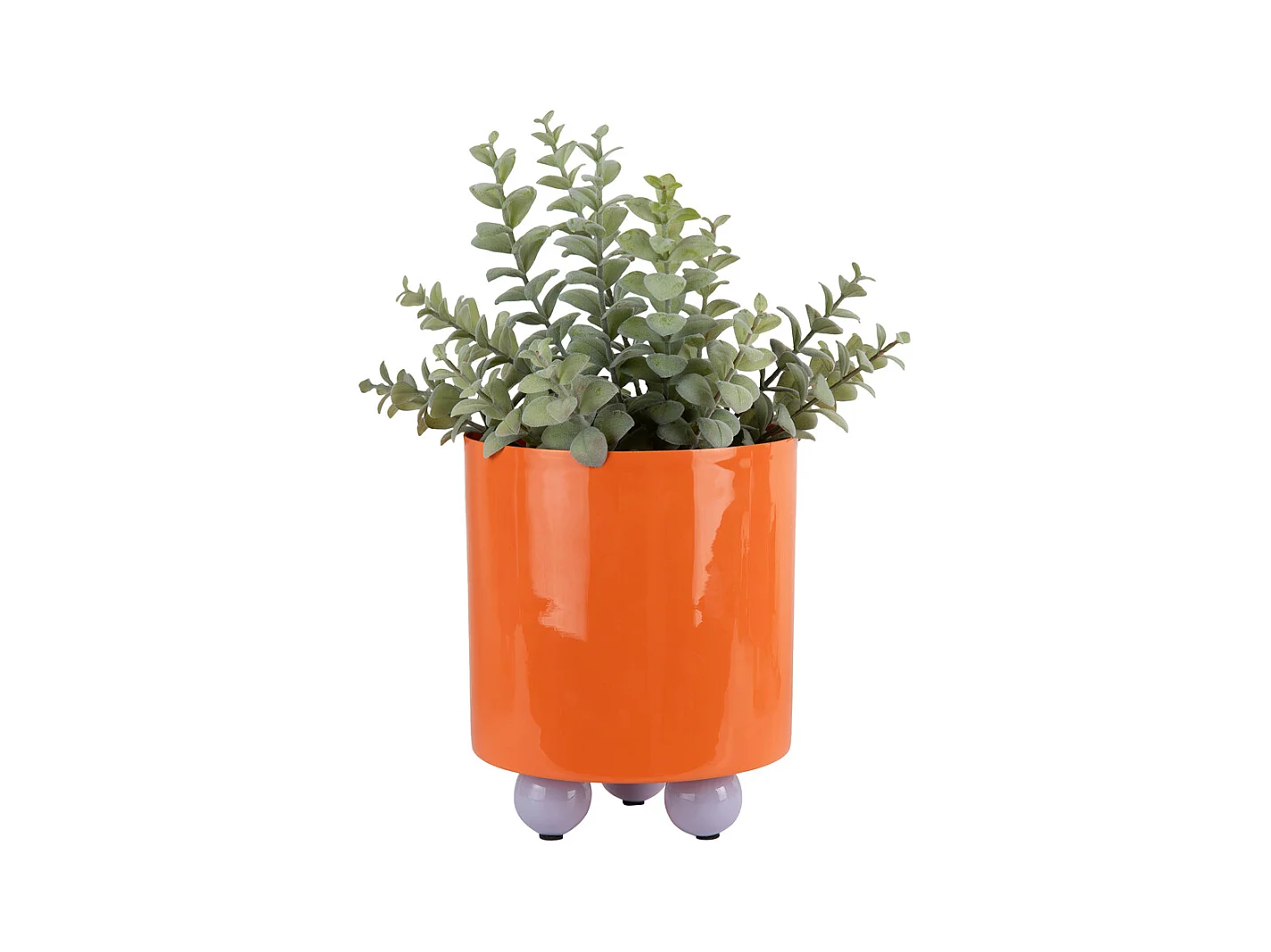 Bloempot Double Funky - 18x18x21 cm - Oranje