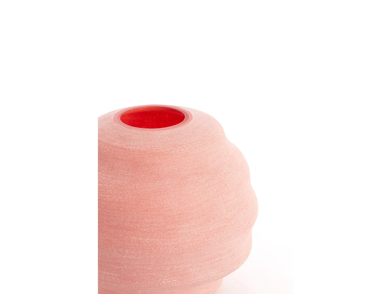 Vase NAYORO - Ø32,5x29 cm - Rouge