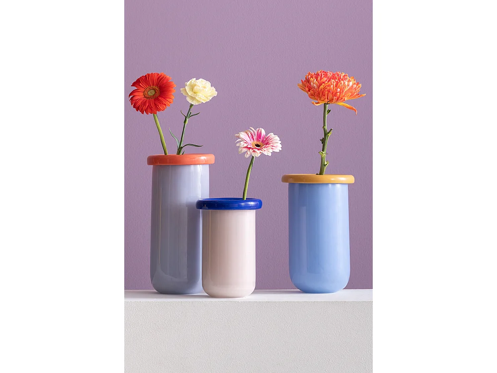 Vase Plegado - 14x14x25,3 cm - Bleu