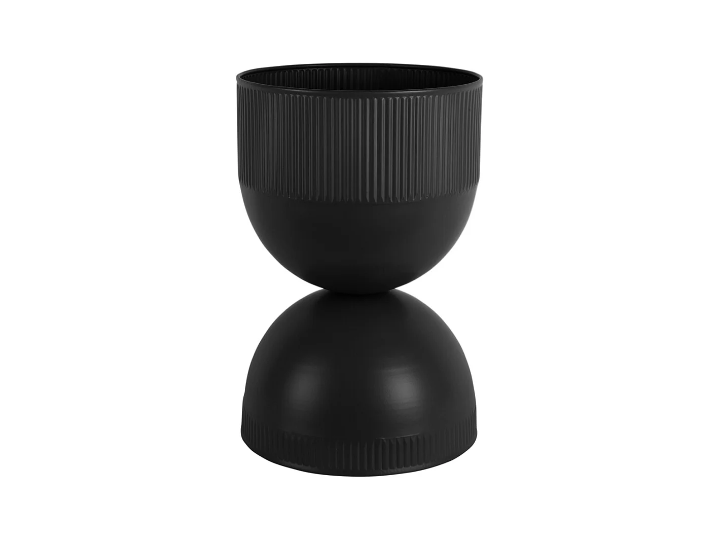 Pot de fleurs Tonar - 25,5x25,5x39 cm - Noir