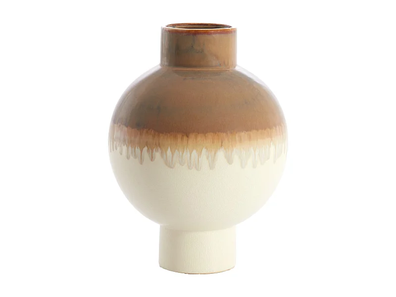 Vase ZELATA - Ø28x38 cm - Blanc