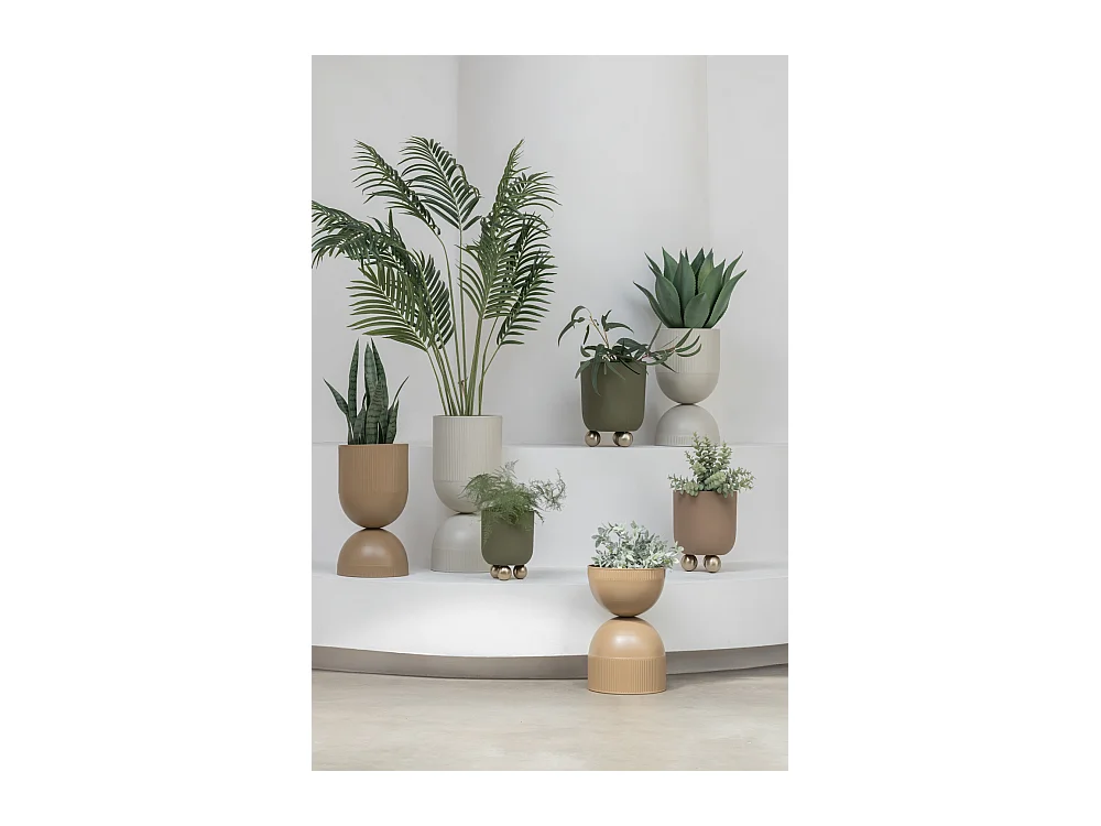 Pot de fleurs Tonar - 25,5x25,5x55 cm - Gris