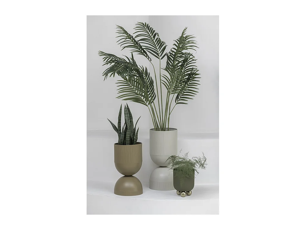 Pot de fleurs Tonar - 25,5x25,5x55 cm - Gris