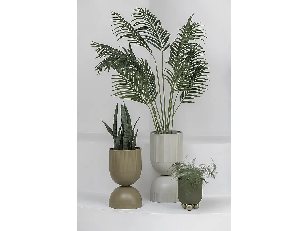 Pot de fleurs Tonar - 25,5x25,5x55 cm - Gris