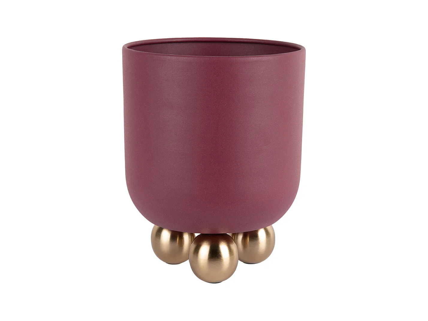 Pot de fleurs Estilo - 18,5x18,5x23 cm - Rouge