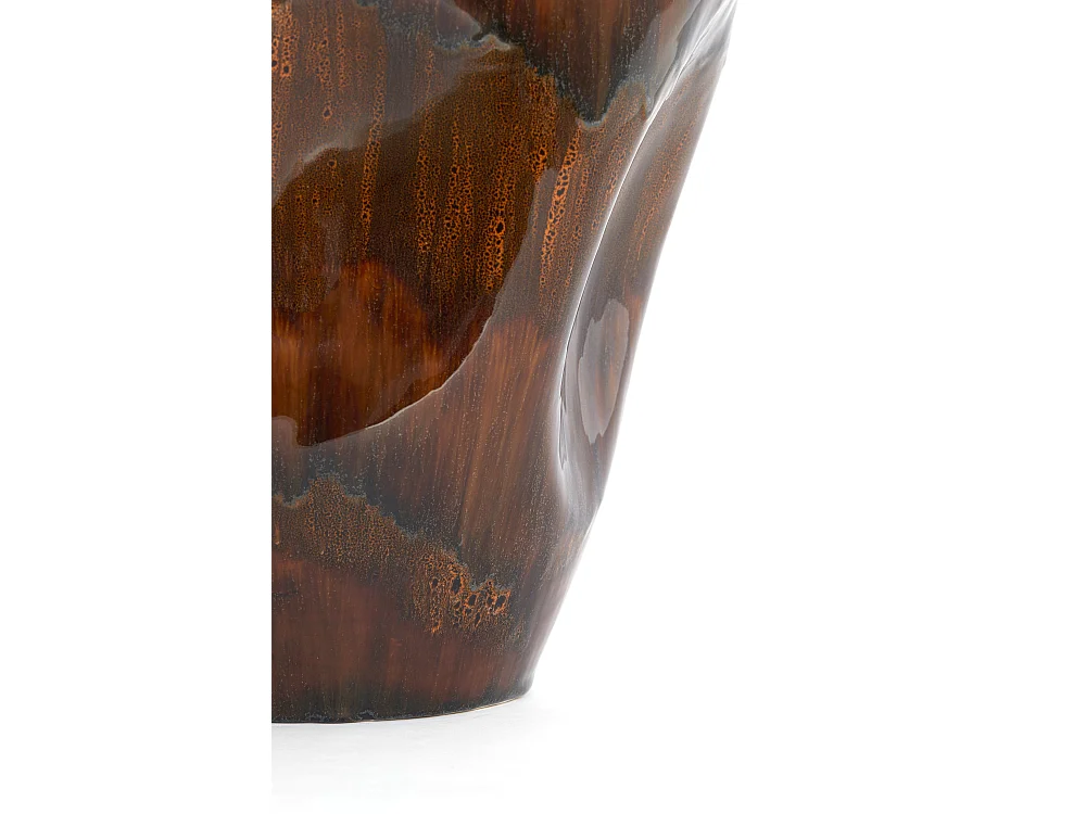 Vase AZURA - 39x37x53 cm - Marron