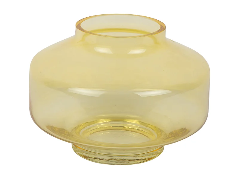 Vase Pasmoso - 22x22x16,5 cm - Jaune