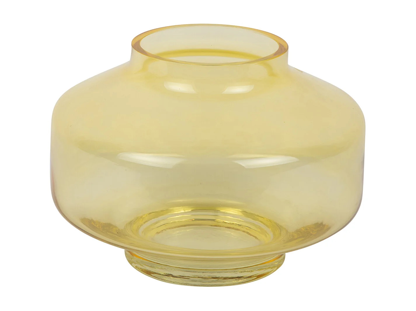 Vase Pasmoso - 22x22x16,5 cm - Jaune