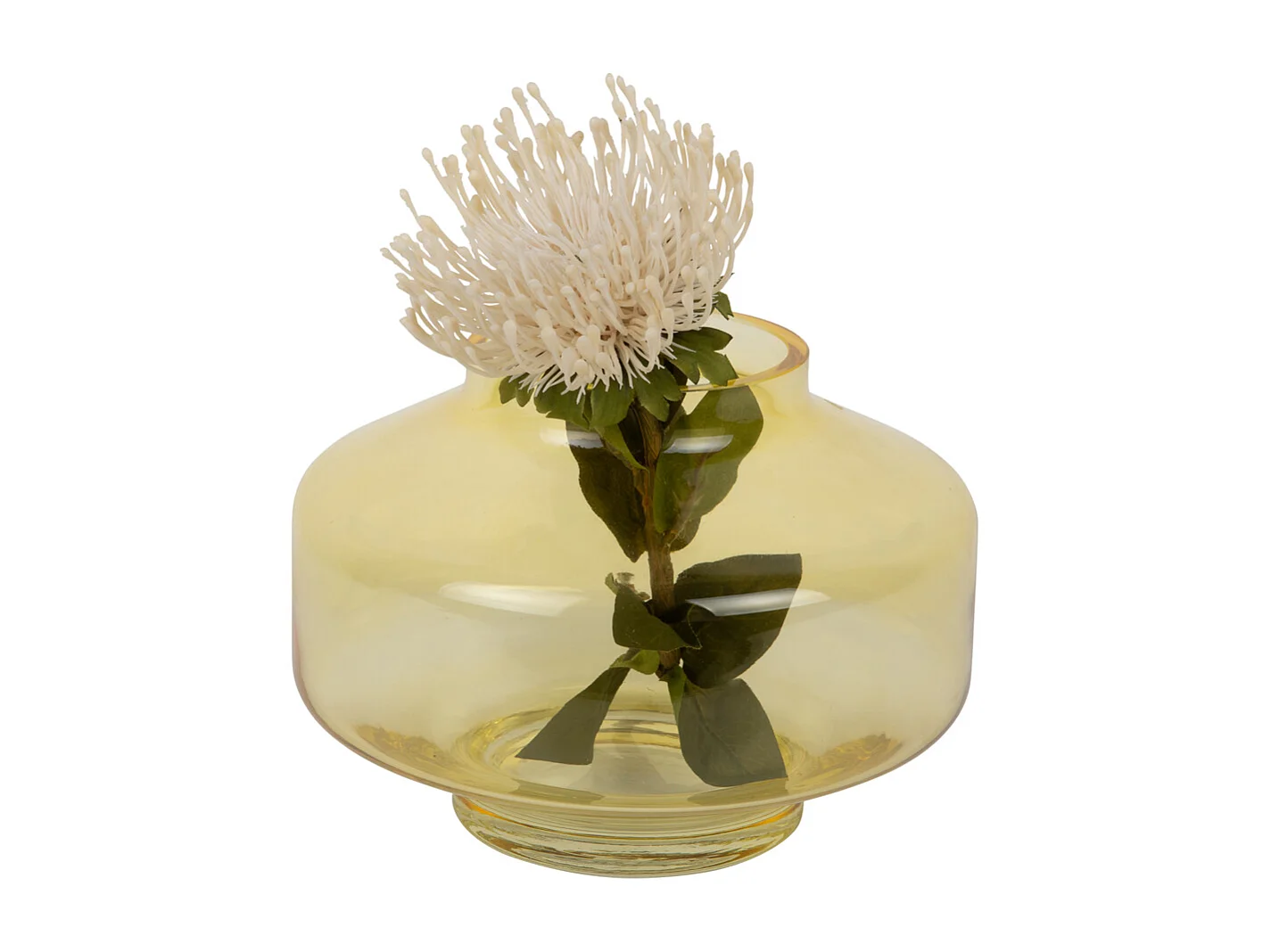 Vase Pasmoso - 22x22x16,5 cm - Jaune