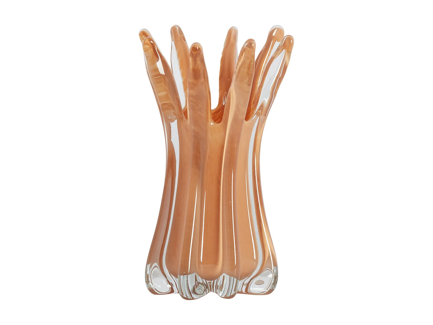 Vase RELIEN - Ø15x25 cm - Marron