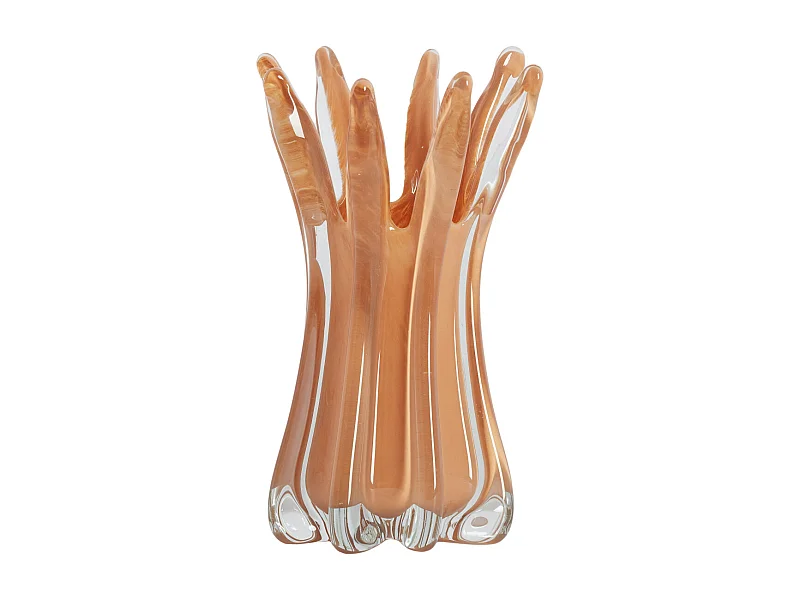 Vase RELIEN - Ø15x25 cm - Marron