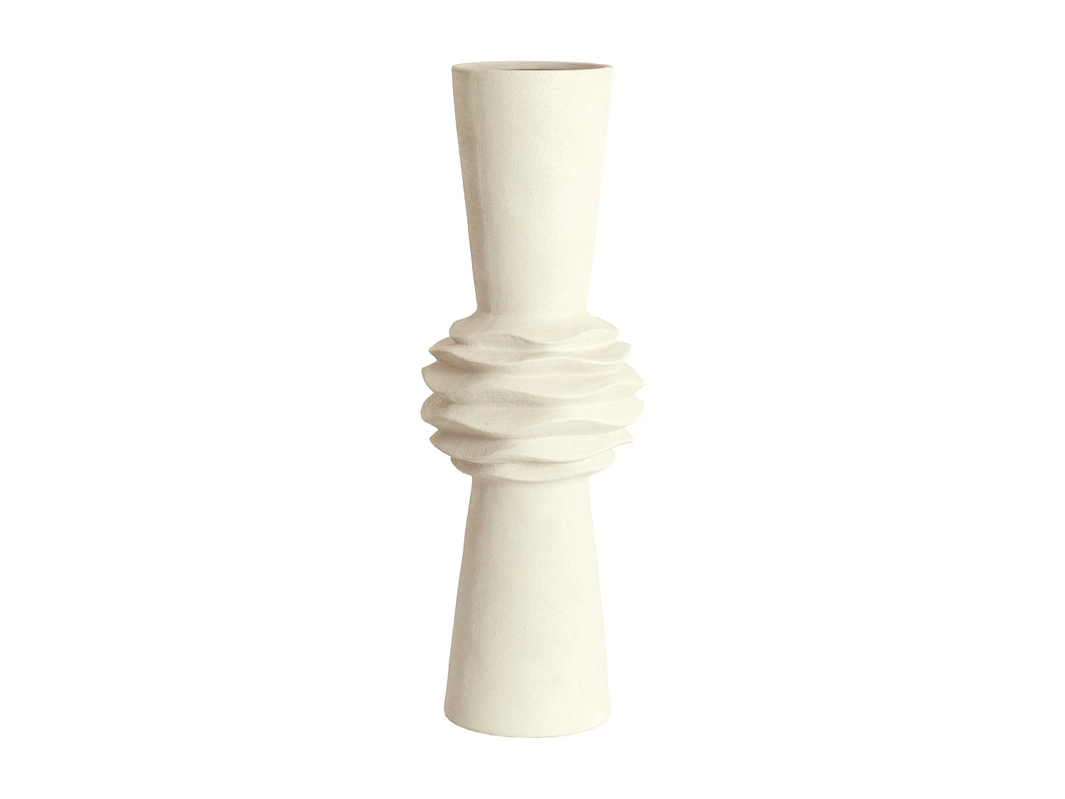 Vase OLIVORA - Ø24,5x73 cm - Blanc