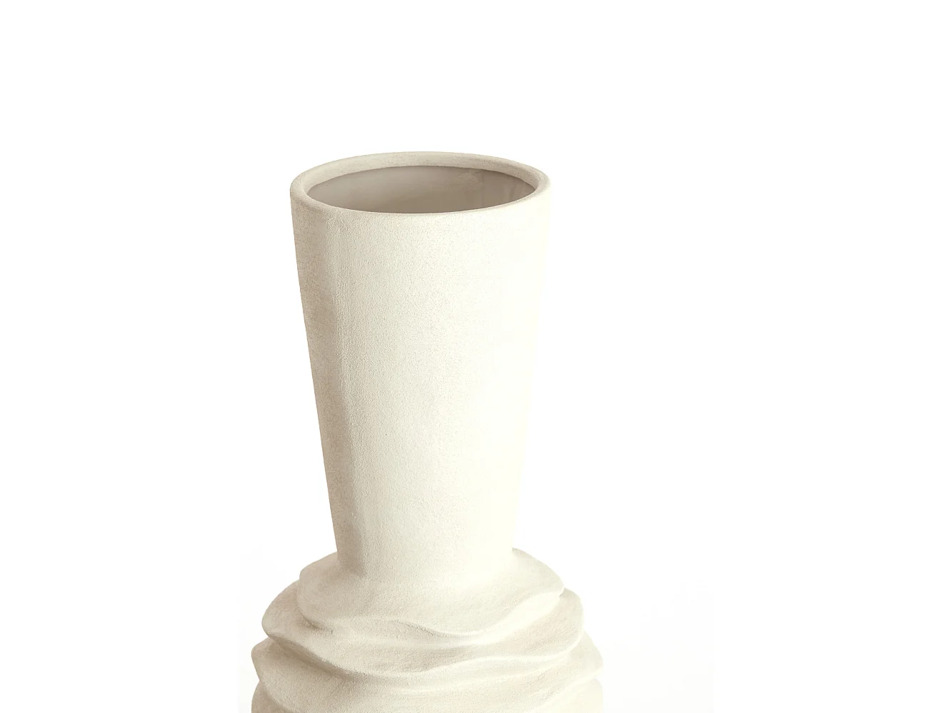 Vase OLIVORA - Ø24,5x73 cm - Blanc
