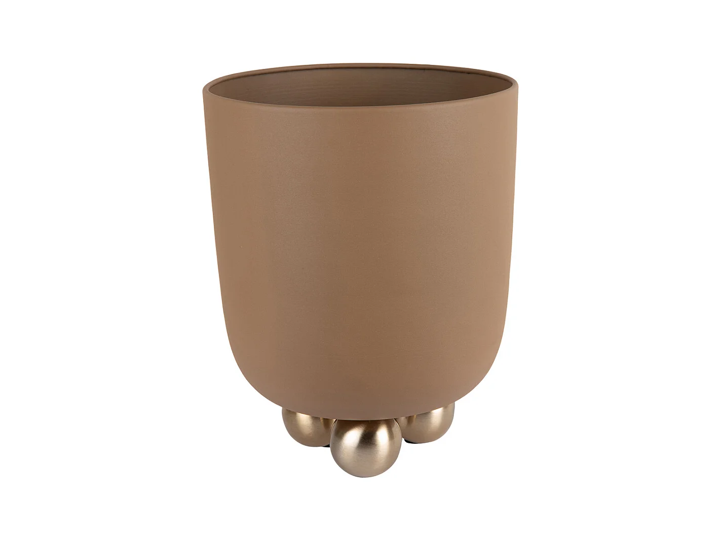 Pot de fleurs Estilo - 23x23x28 cm - Marron