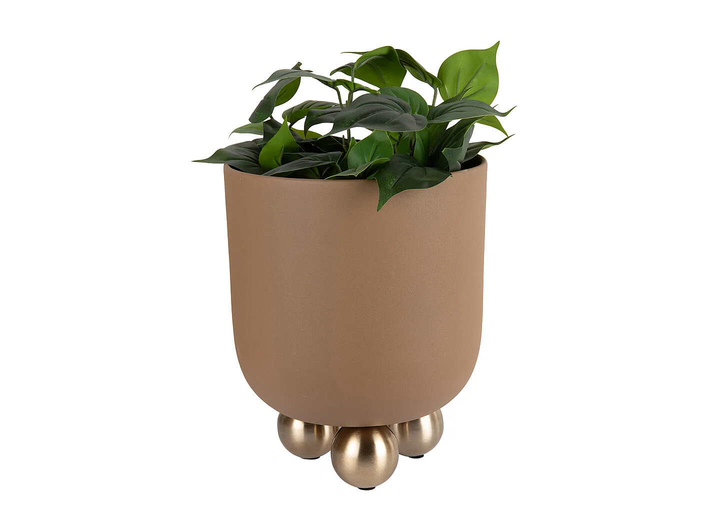 Pot de fleurs Estilo - 23x23x28 cm - Marron