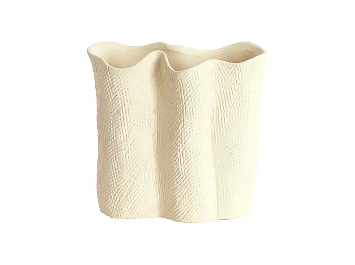 Vase FLOVILLA - 19,5x10,5x18,5 cm - Blanc