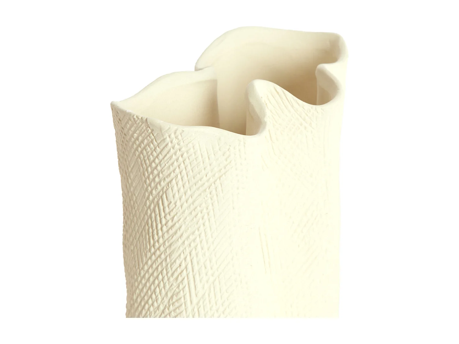 Vase FLOVILLA - 19,5x10,5x18,5 cm - Blanc
