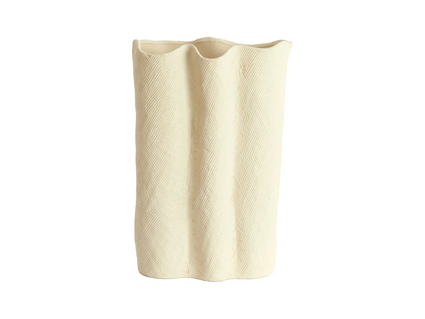 Vase FLOVILLA - 26x14x40 cm - Blanc
