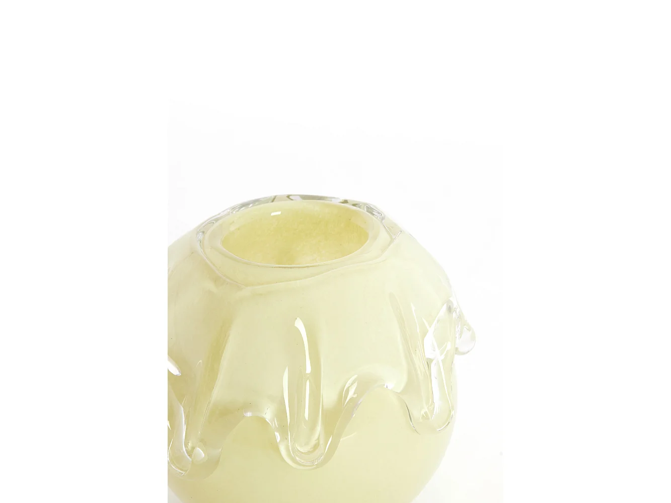 Vase LYSIRA - Ø17x14,5 cm - Jaune